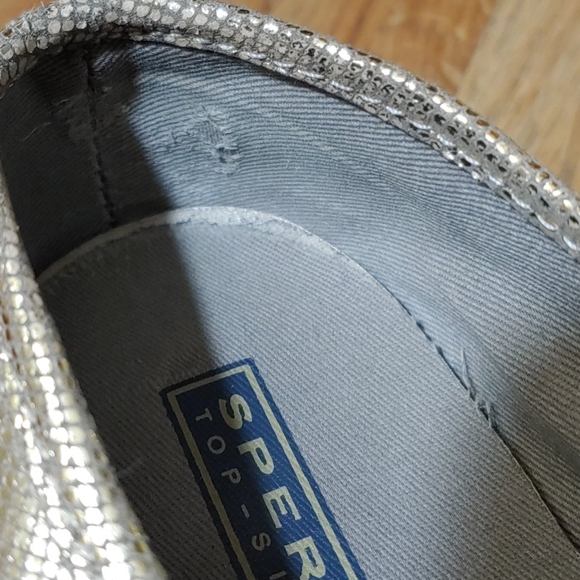 Sperry Seacoast Metallic Python Embossed Sneakers 6 - Picture 13 of 16
